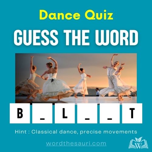 Guess the word Dance
