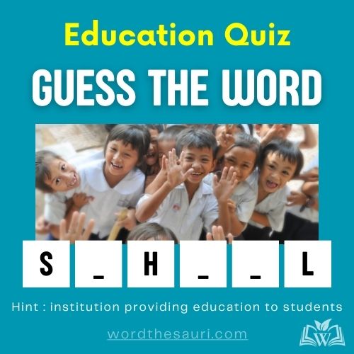 Guess the word Education