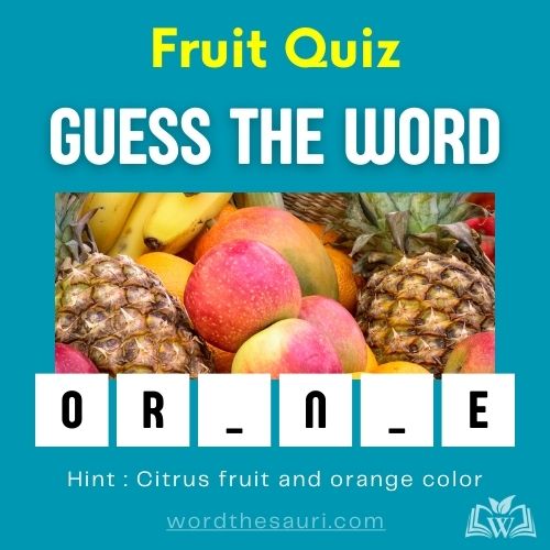 Guess the word Fruit