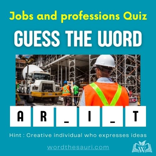 Guess the word Jobs and professions