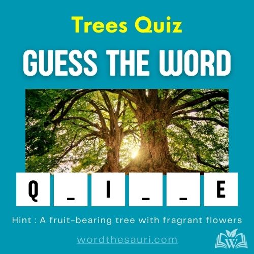 Guess the word Trees