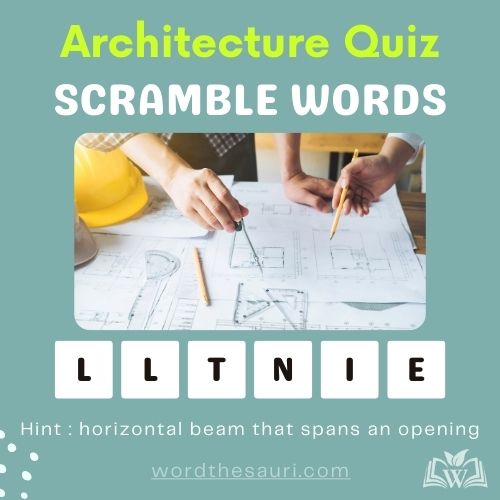 Guess the scramble words Architecture